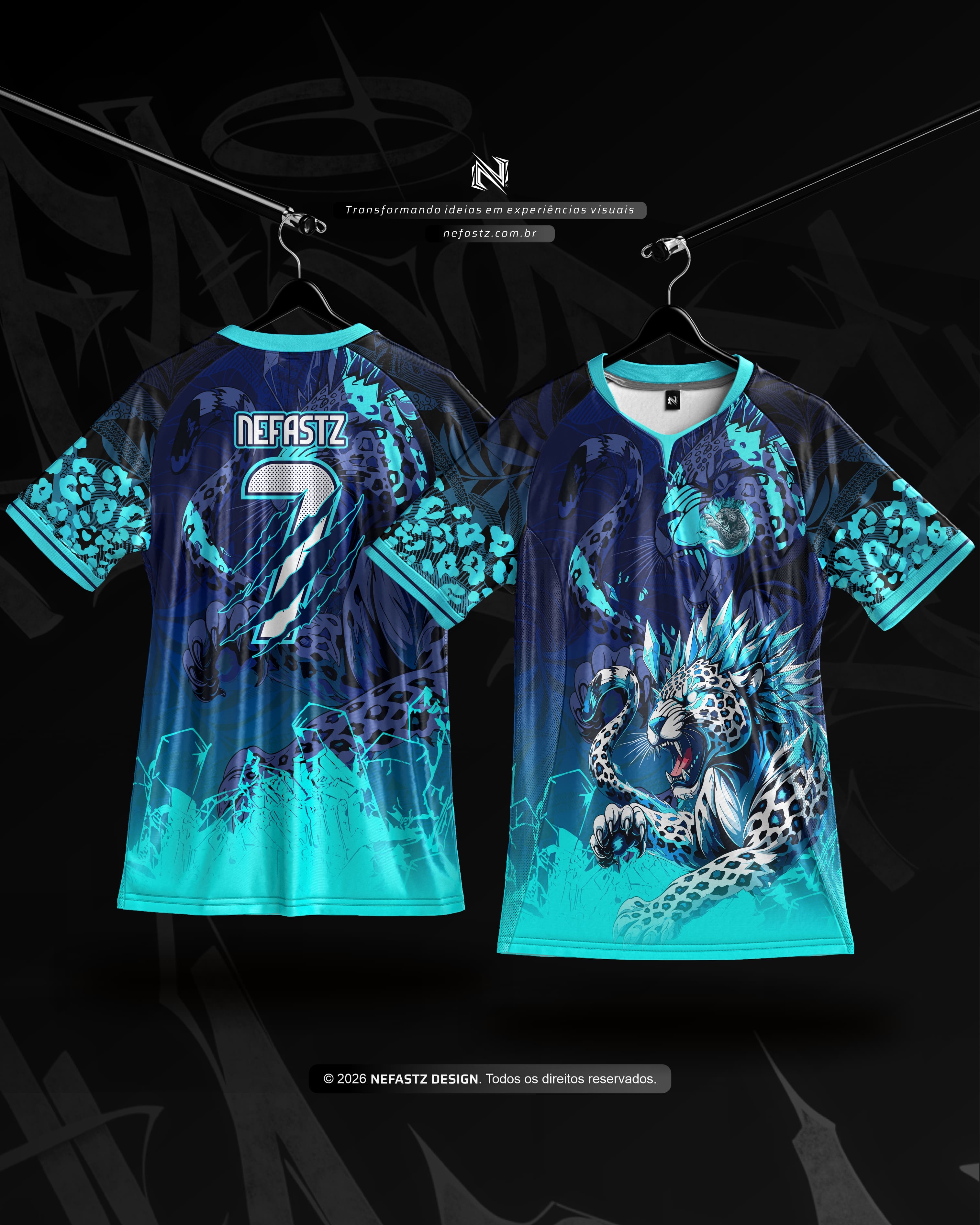 Leopard Desing Blue
